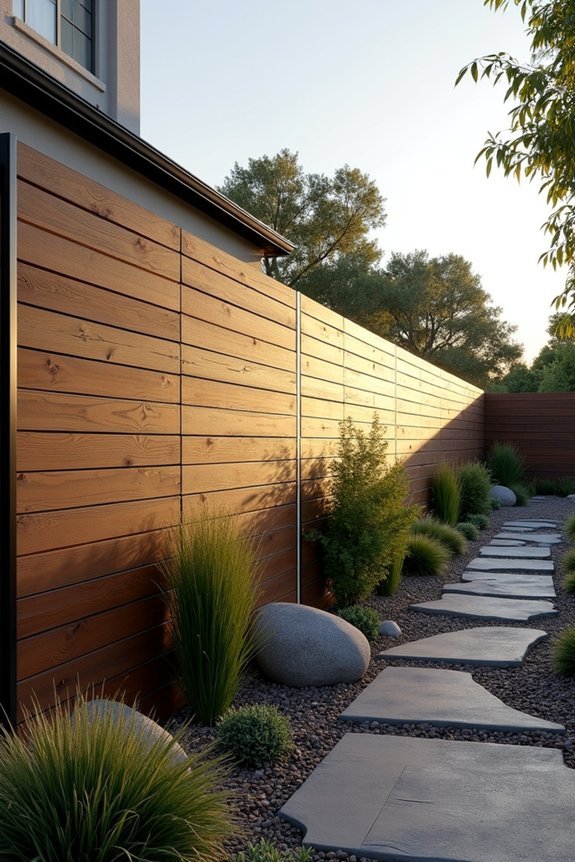 durable horizontal composite fencing