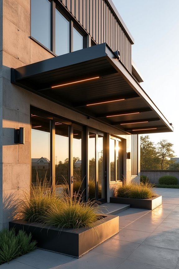 durable industrial metal awnings