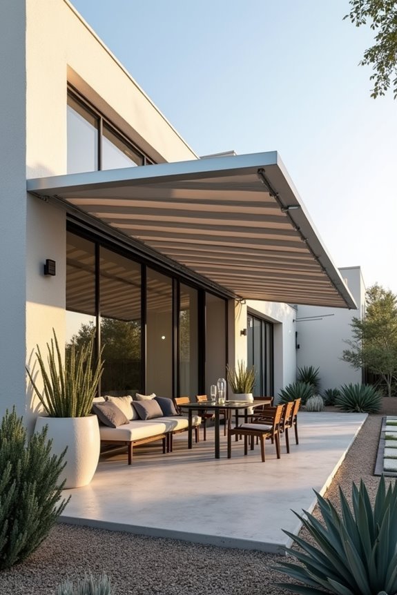 durable low maintenance aluminum awnings