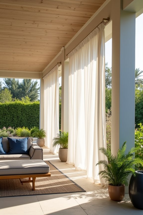 durable outdoor curtain rods