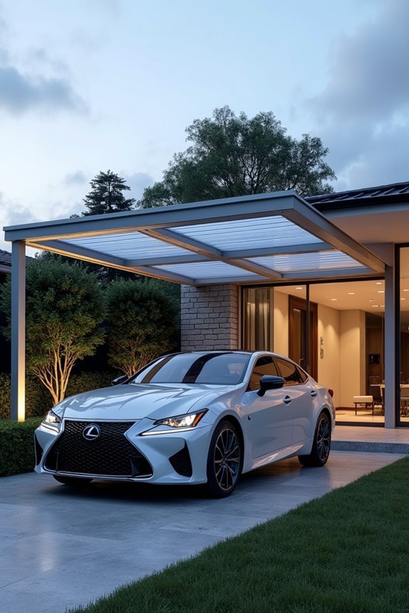 durable polycarbonate carport roofing