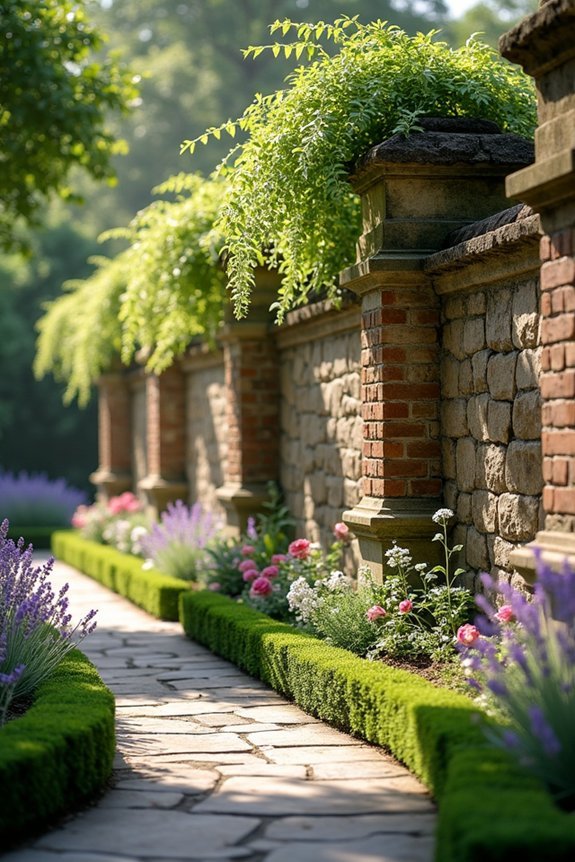 durable stone and brick walls