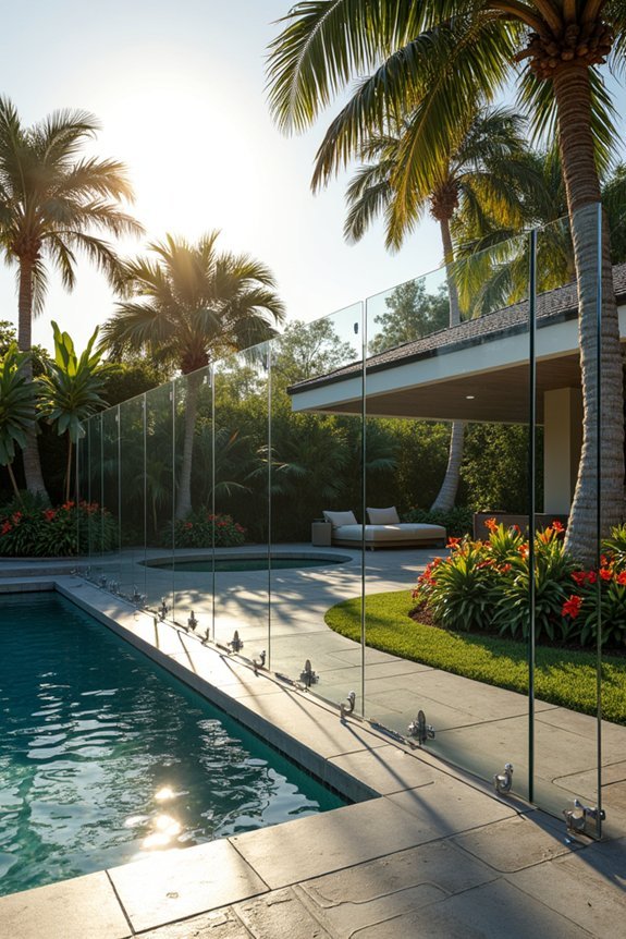 durable transparent low maintenance fencing