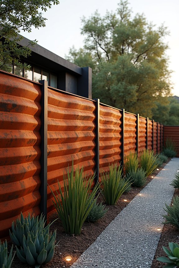 durable wave panel fences