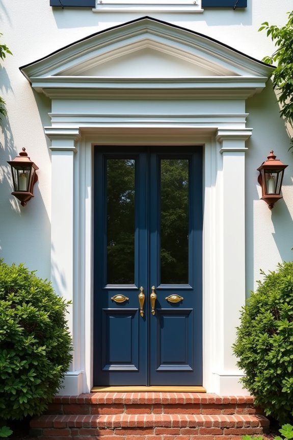 dutch door pediment styles