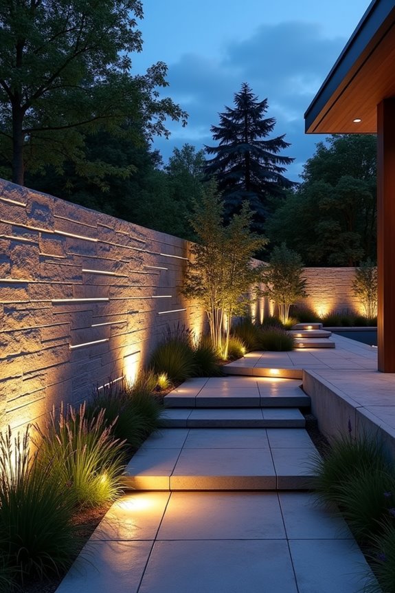 dynamic garden wall lighting