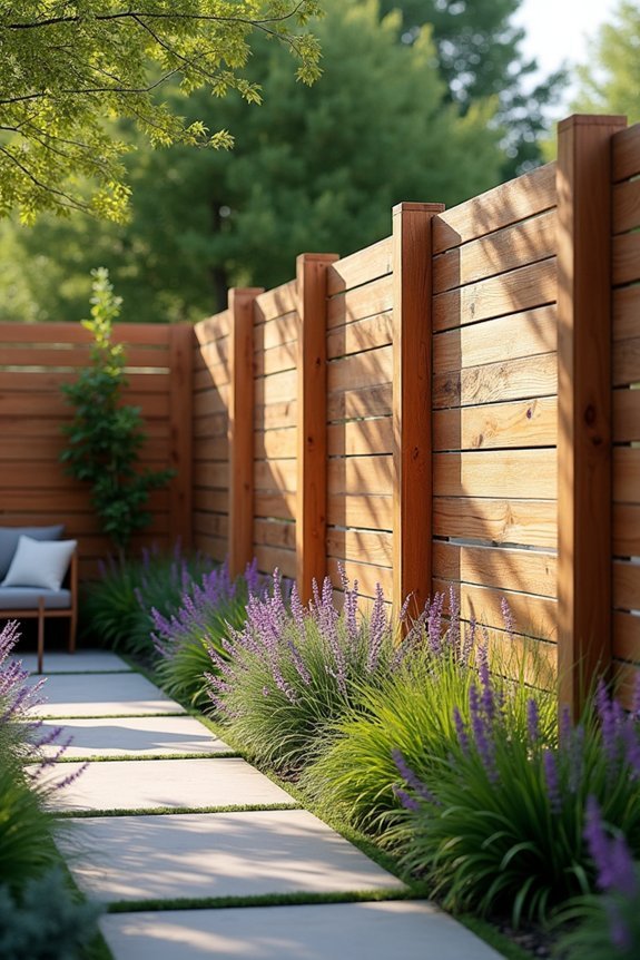 dynamic staggered height fences