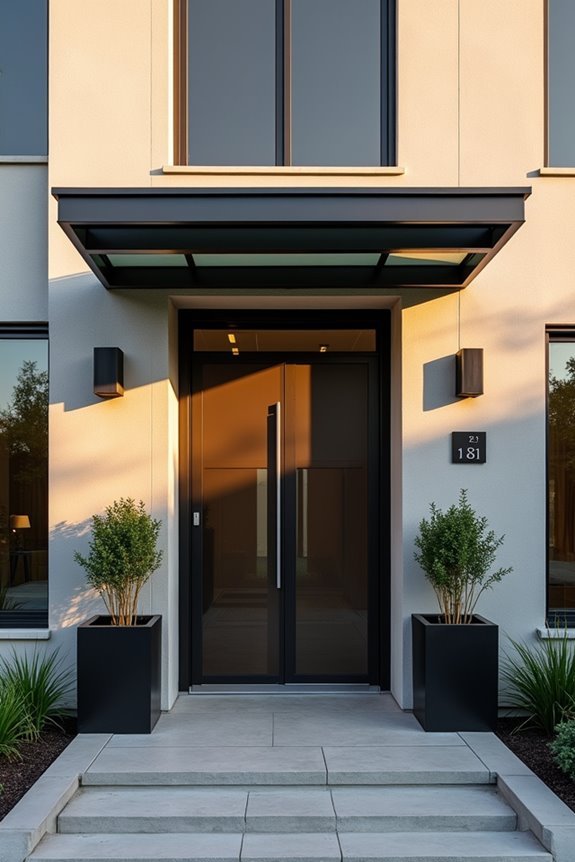 efficient structural metal canopies