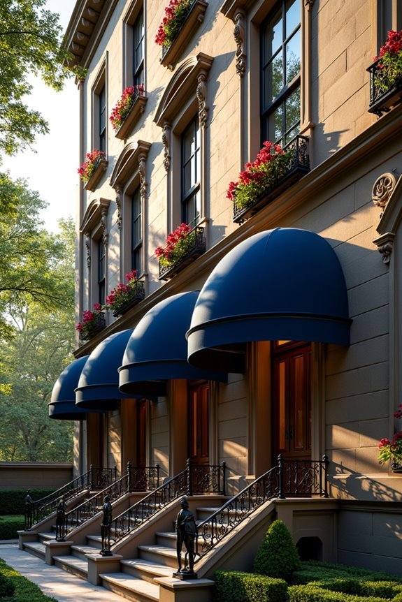 elegant dome window awnings