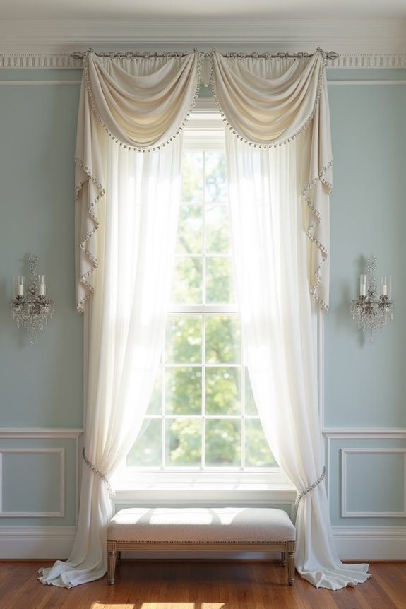 elegant fabric support structure