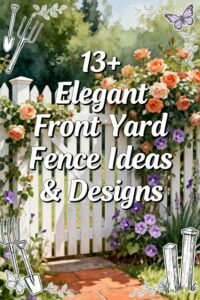 Read more about the article 13+ Elegant Front Yard Fence Ideas & Designs