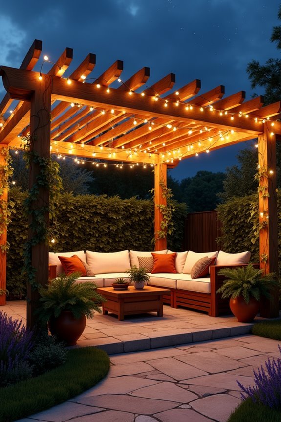 elegant pergola lighting ideas