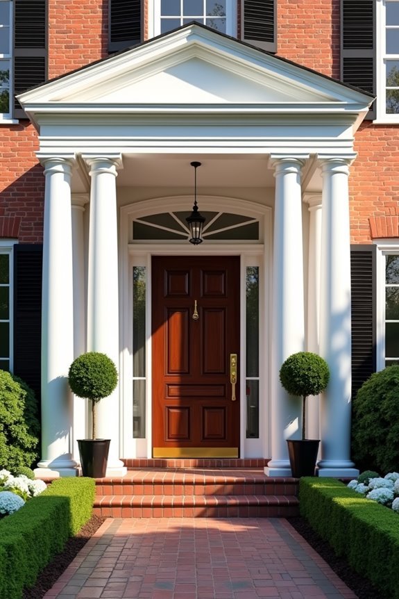 elegant portico column design