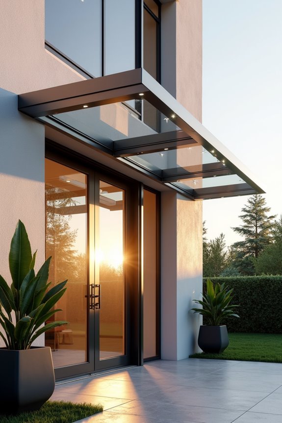 elegant transparent weather protection