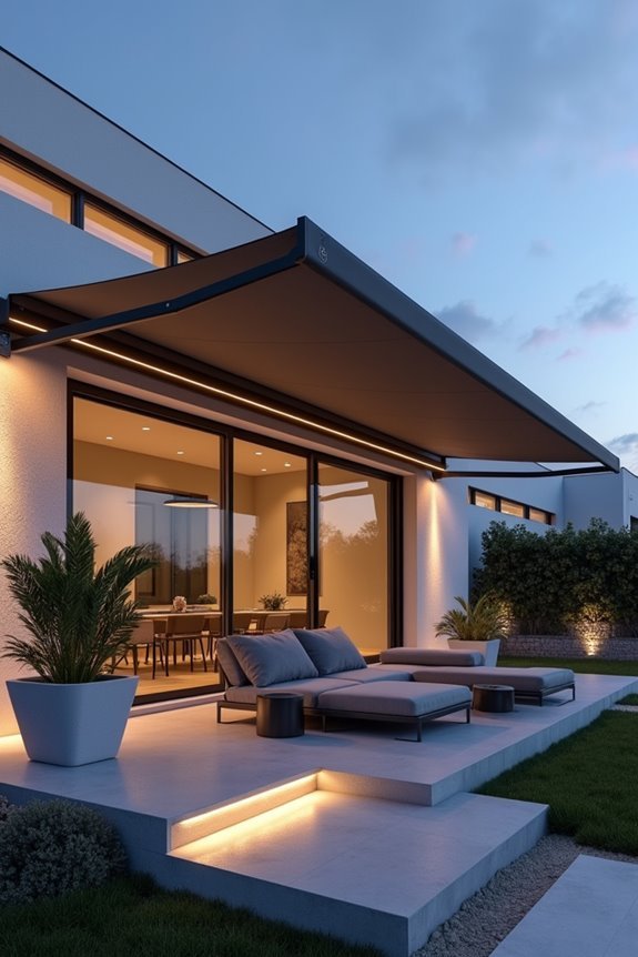 energy efficient led awnings