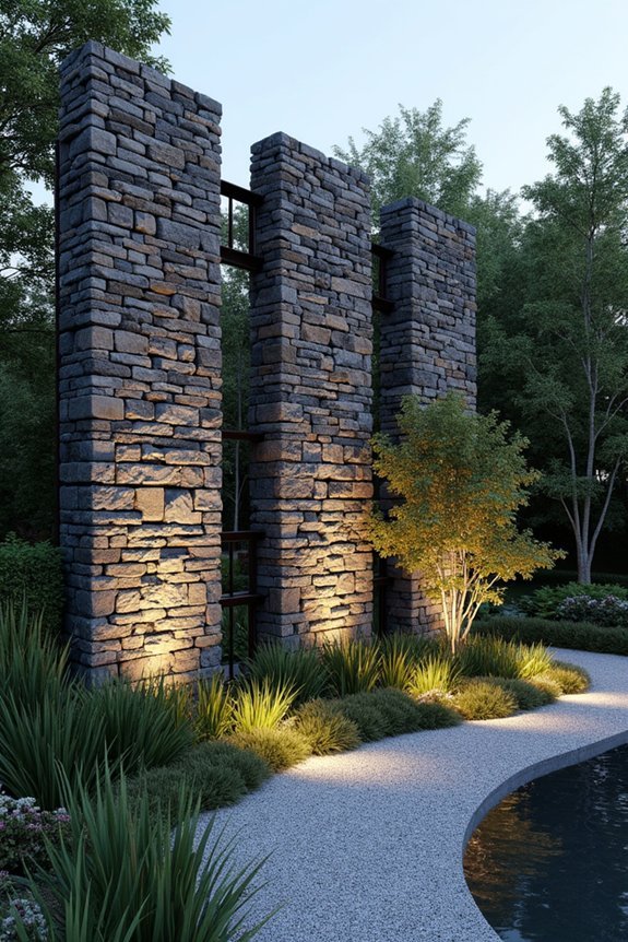 engineered stone wall dividers