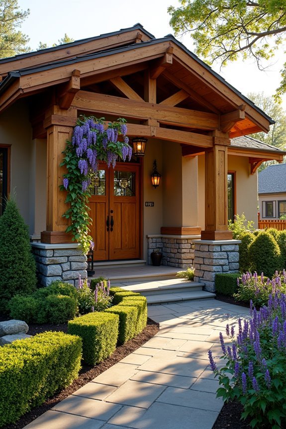 exposed beams showcase craftsmanship