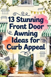 Read more about the article 13 Stunning Front Door Awning Ideas for Curb Appeal