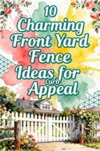 Read more about the article 10 Charming Front Yard Fence Ideas for Curb Appeal