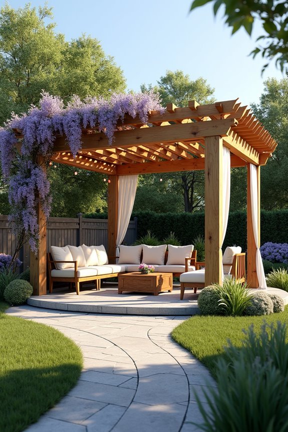 flexible freestanding pergola design