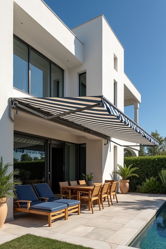 flexible striped awning solutions