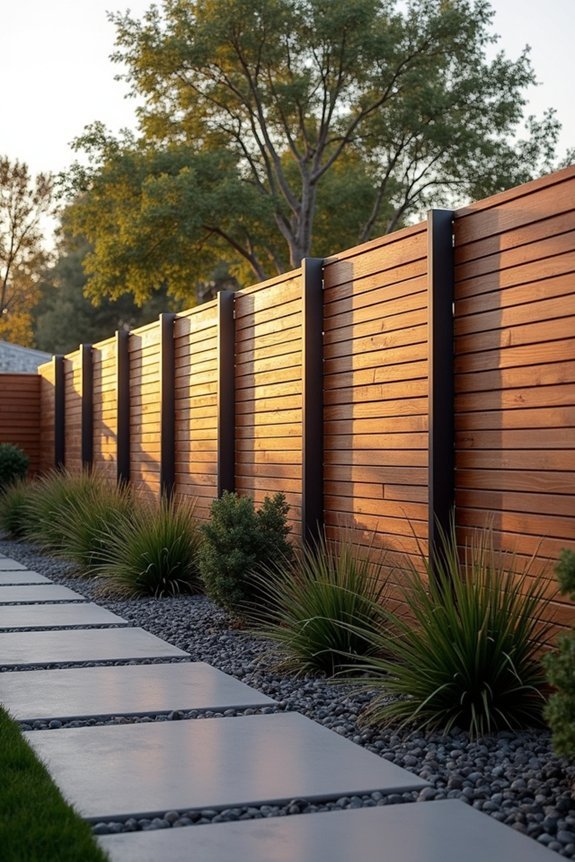 floating slats aesthetic privacy