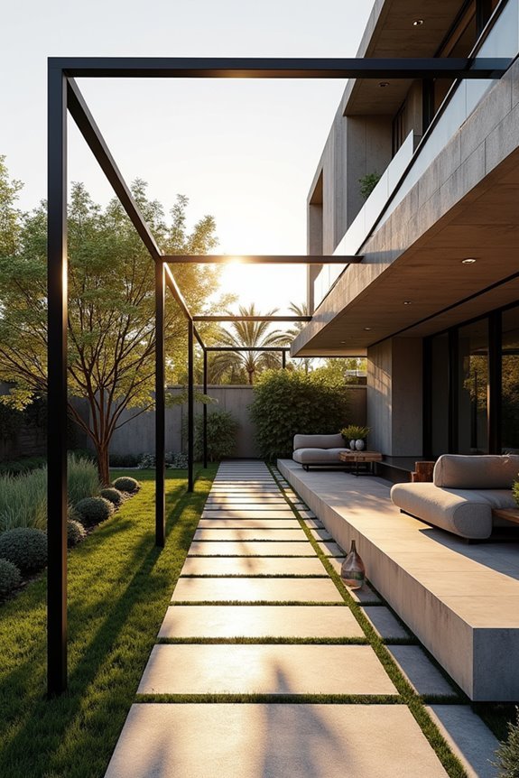 floating spatial steel dividers