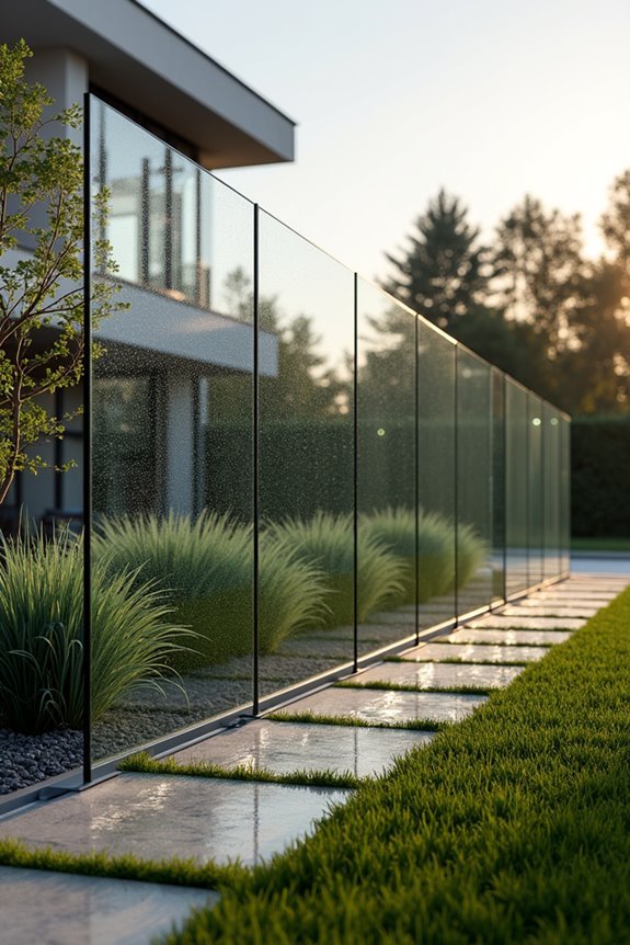 frameless glass panel installation