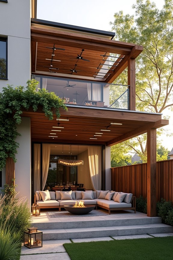 functional multi level garden design