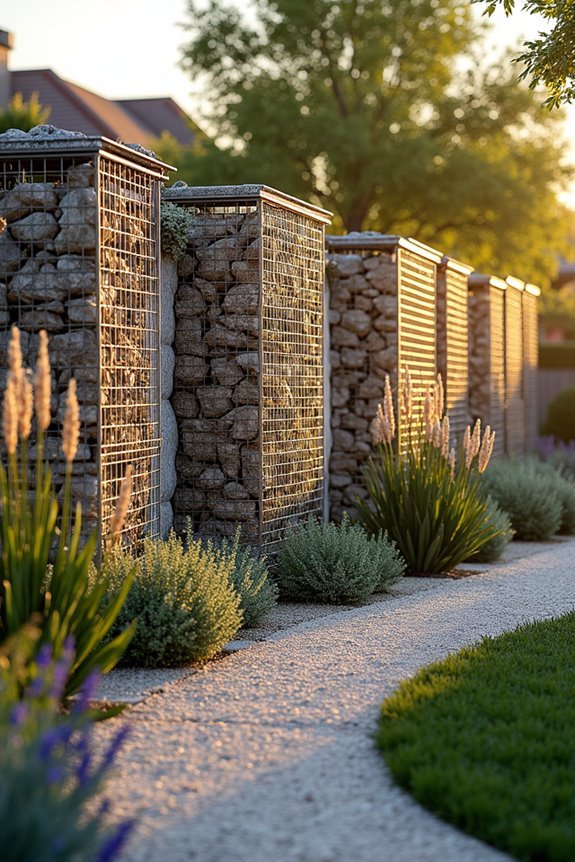 gabion walls for elegant retention
