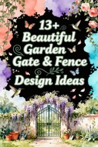 Read more about the article 13+ Beautiful Garden Gate & Fence Design Ideas