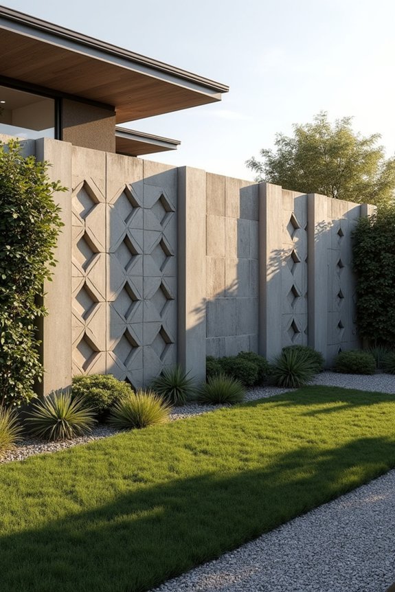 geometric concrete block designs
