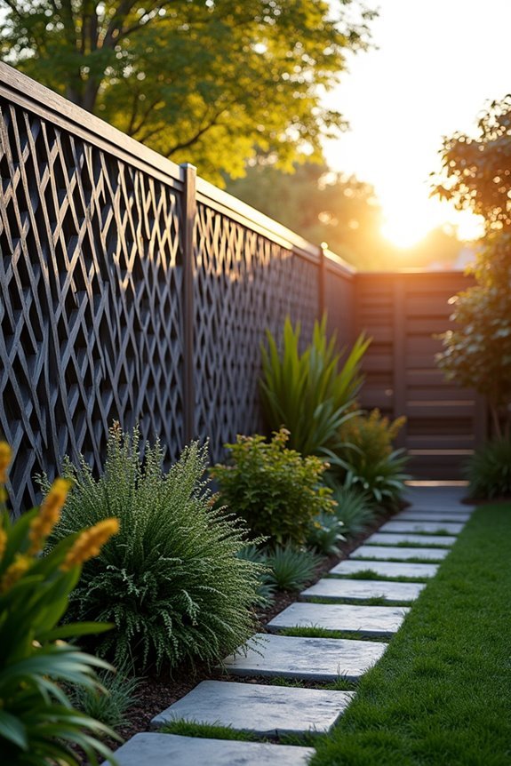 geometric diamond lattice panels