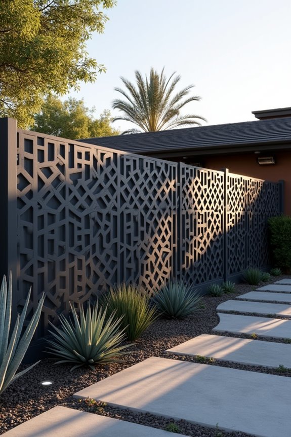geometric fence design inspiration