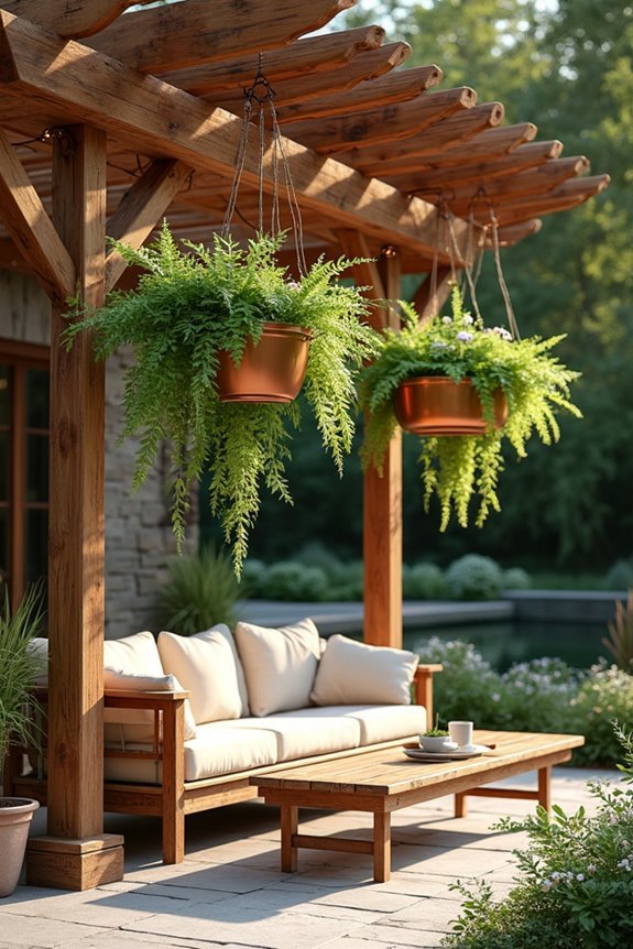 hanging plant basket installation