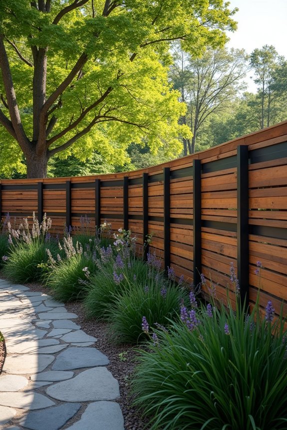 horizontal batten accent panels