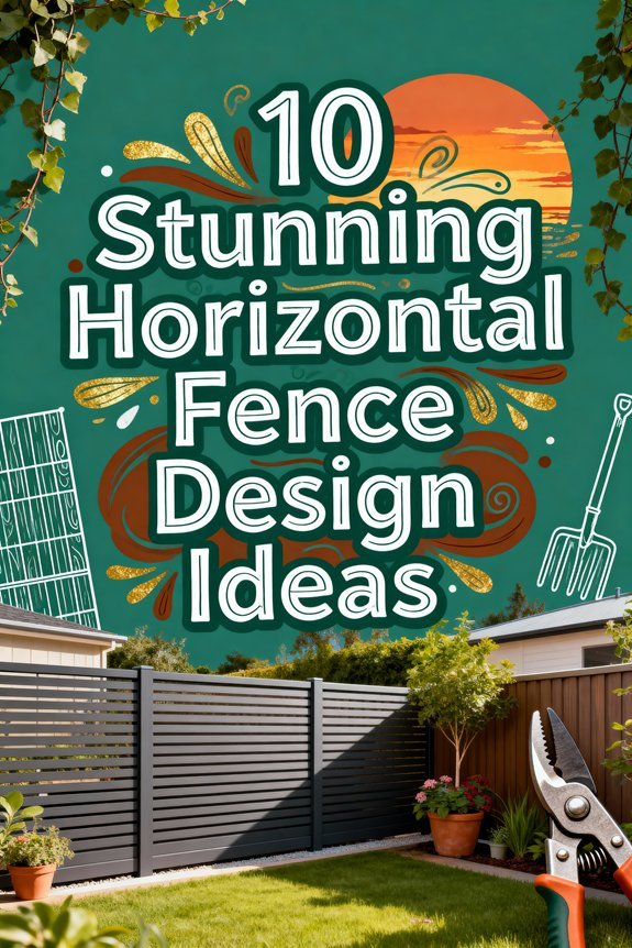 horizontal fence design inspiration