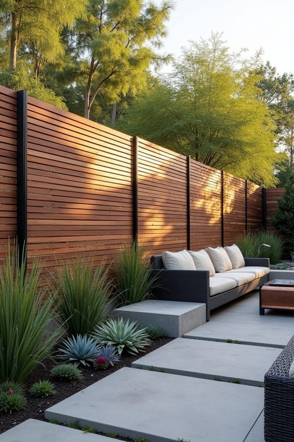 horizontal slat privacy solutions