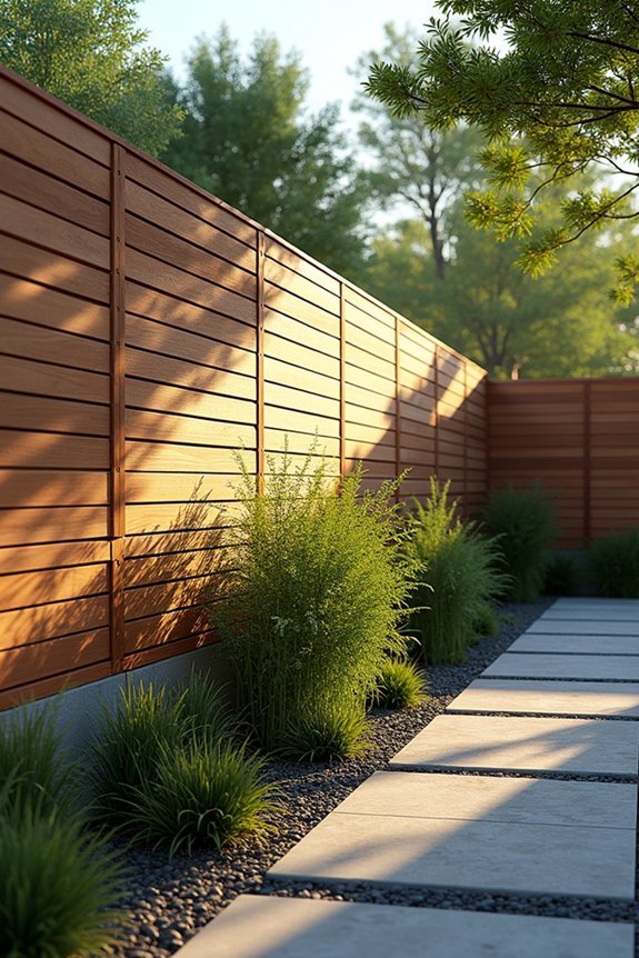 horizontal slat privacy solutions