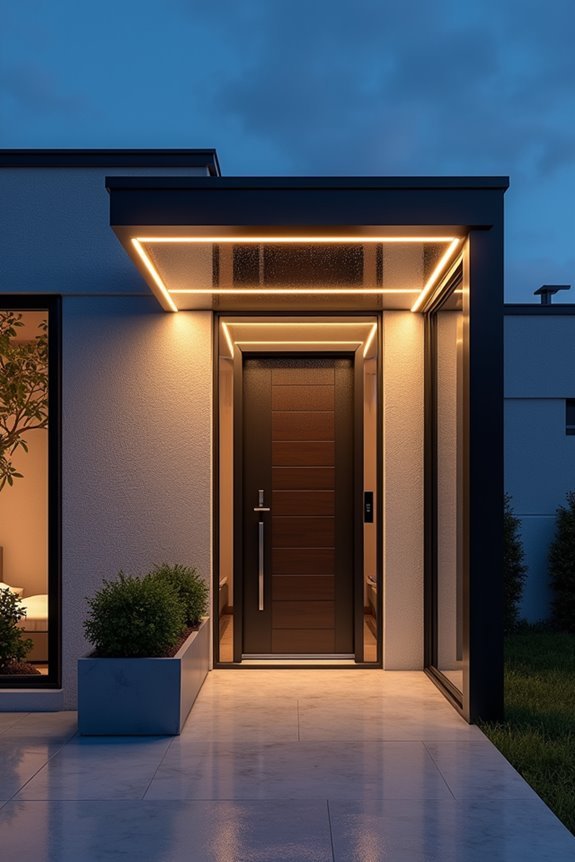 illuminated led canopy designs