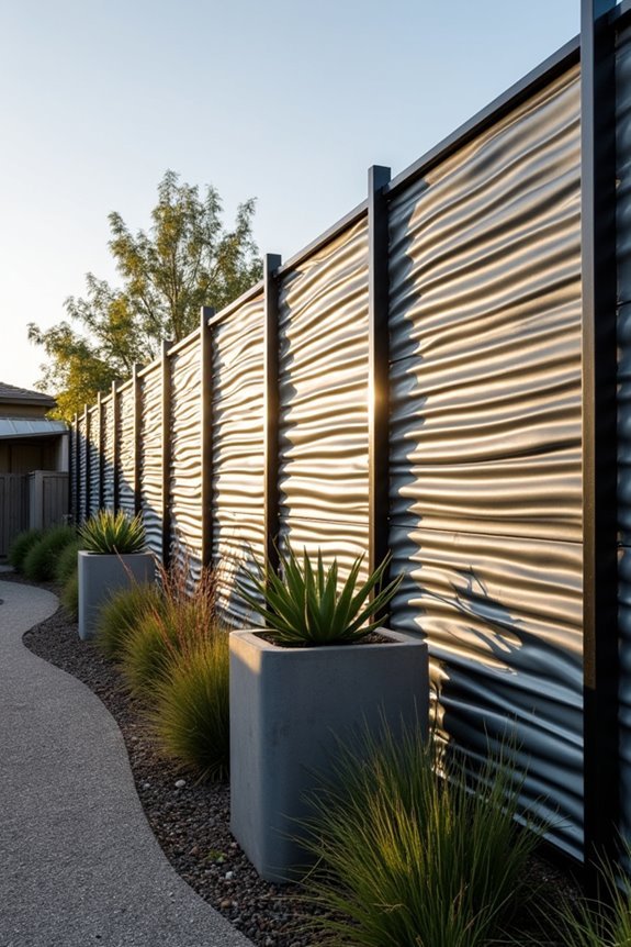 industrial corrugated metal aesthetics