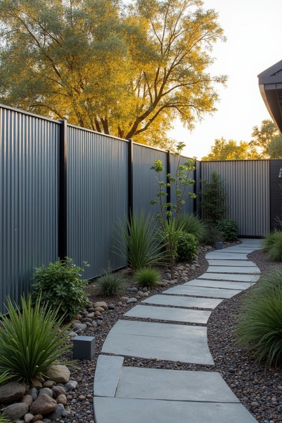 industrial corrugated metal design