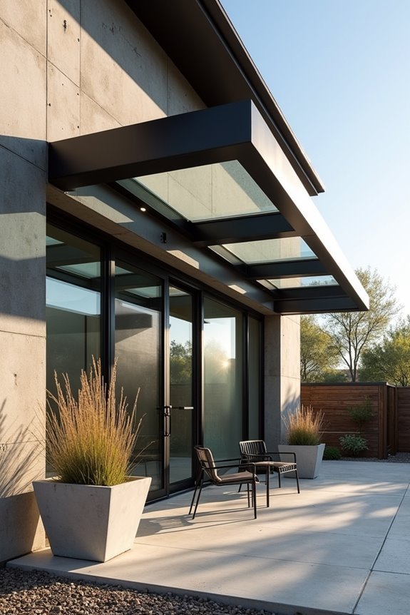 industrial minimalist canopy design