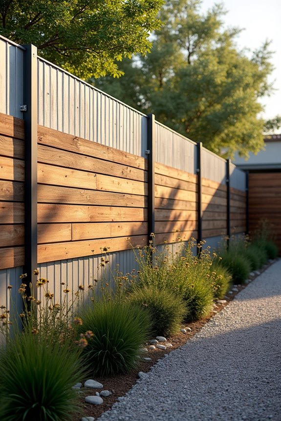 industrial rustic material contrast