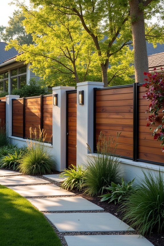 innovative mixed material fences