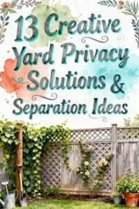 Read more about the article 13 Creative Yard Privacy Solutions & Separation Ideas