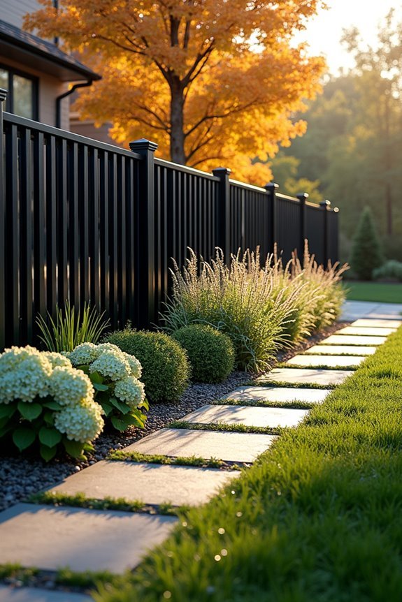 integrated fence landscaping aesthetics