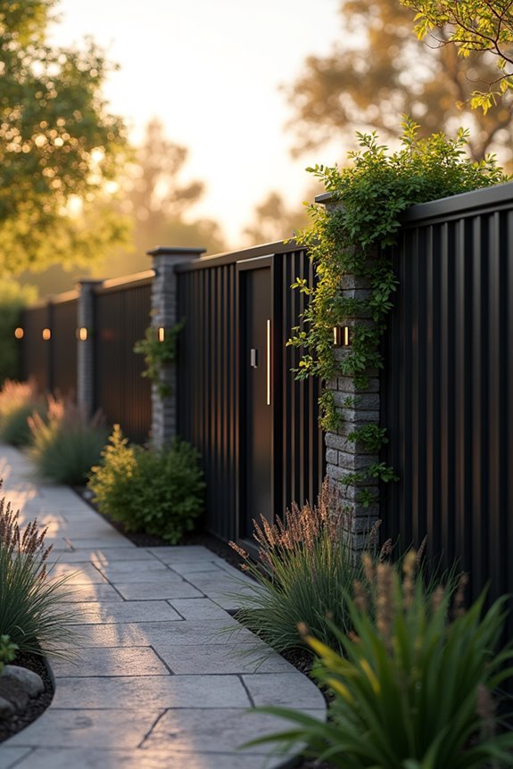 integrated smart security fencing