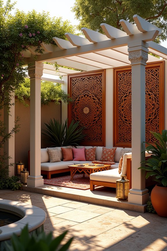 intricate privacy enhancing screens