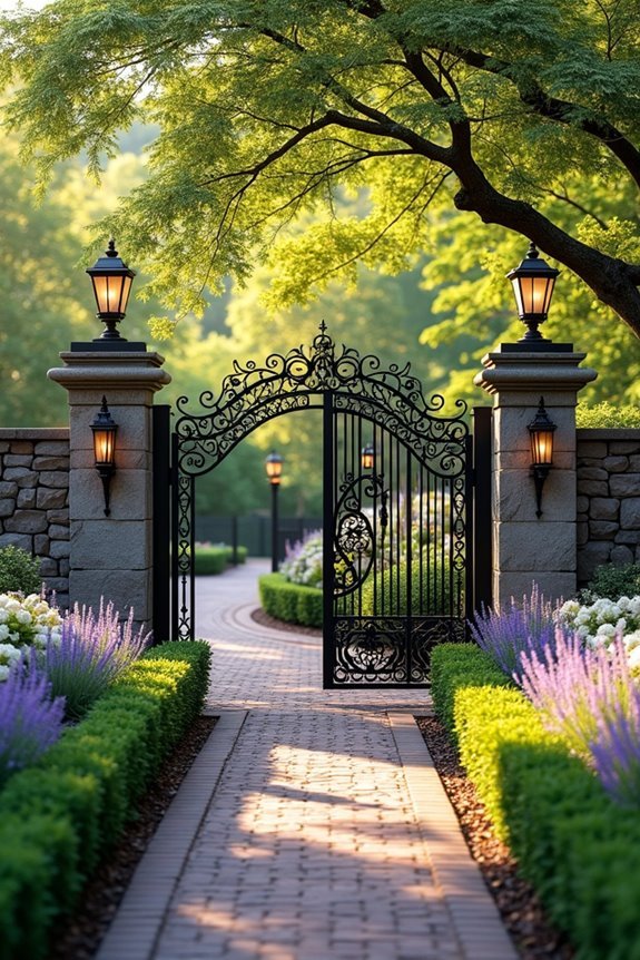 inviting garden gate designs